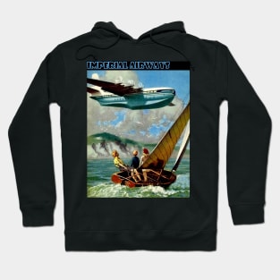 Imperial airways Vintage Travel and Tourism Fly The World Advertising Print Hoodie